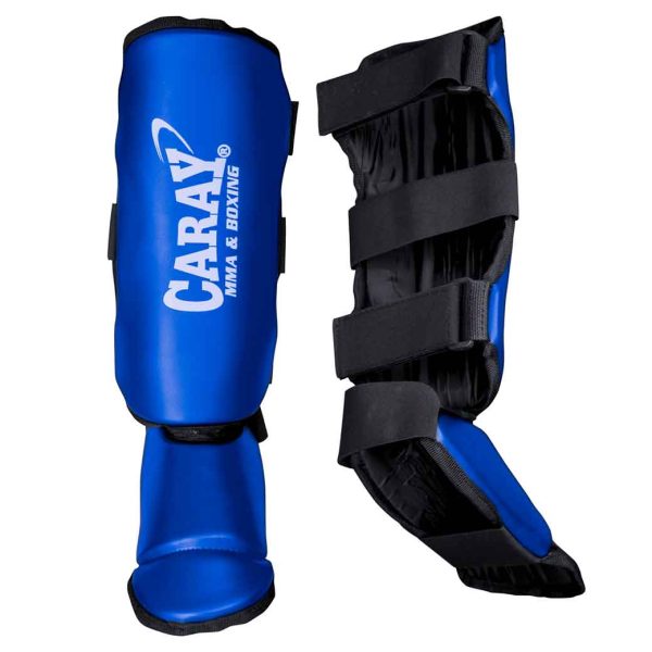 Blue Professional Instep Shin Guard Pair Caray