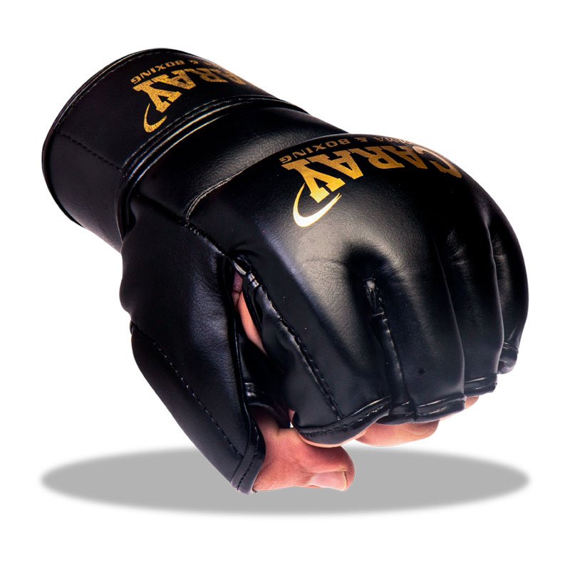 MMA Gloves Pro III Black/Gold - Image 2