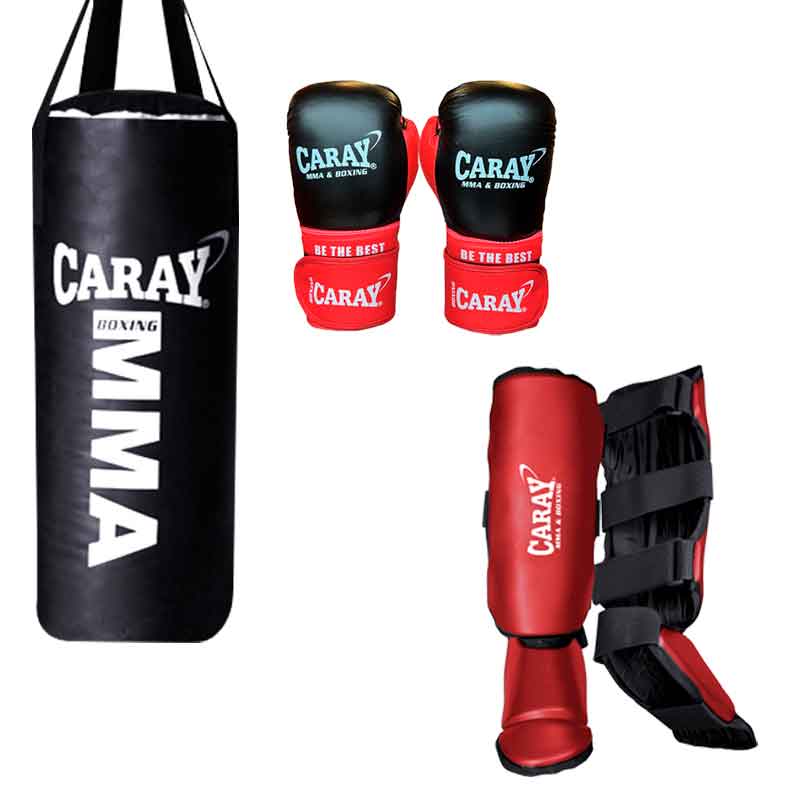 Kit-bravo-saco-de-boxeo-guante-de-boxeo-canilleras